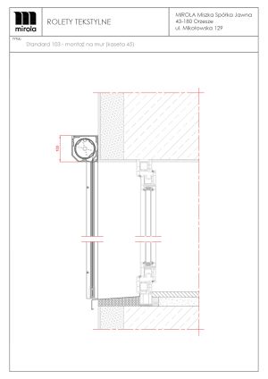 Rolety tekstylne zewnętrzne mSCREEN CLASSIC 45