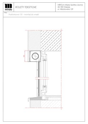 Rolety tekstylne zewnętrzne mSCREEN UP-BOX