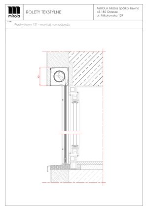 Rolety tekstylne zewnętrzne mSCREEN UP-BOX